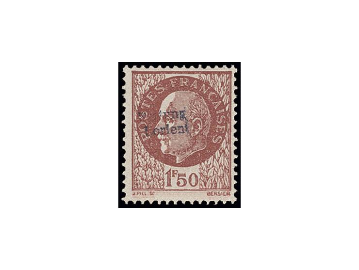 1,50 Fr., postfrisch, Kabinett, unsign. mit Fotoattest Herbst