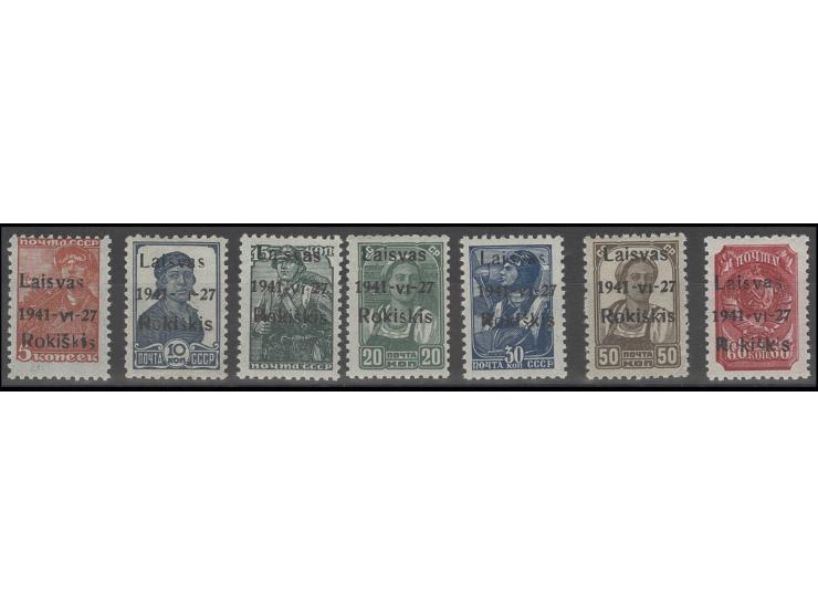  5-60 K. kpl., postfrisch, Kabinett, meist sign. Krischke BPP