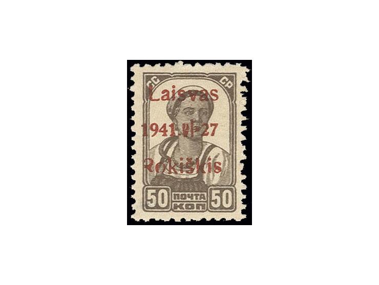  50 K. Aufdrucktype IV, postfrisch, Kabinett, Kurzbefund Klein