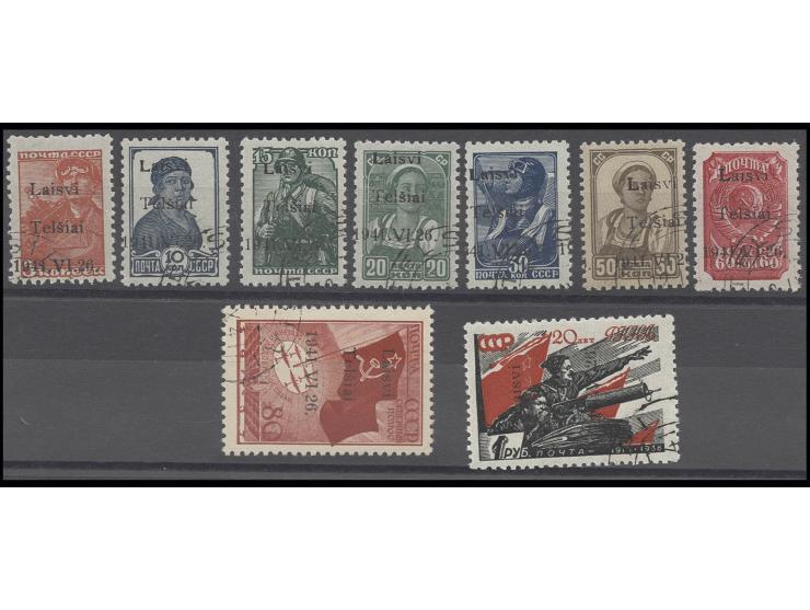  5-80 K. und 1 Rbl., sauber gestempelt, Kabinett