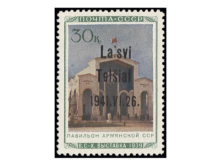 Armenische SSR 30 K., Type III mit Aufdruckfehler "Telsial", postfrisch, Kabinett, Fotoattest Klein