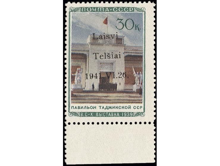 Tadschikische SSR 30 K. mit Unterrand, Type I, sauber ungebraucht, Kabinett, Befund Klein