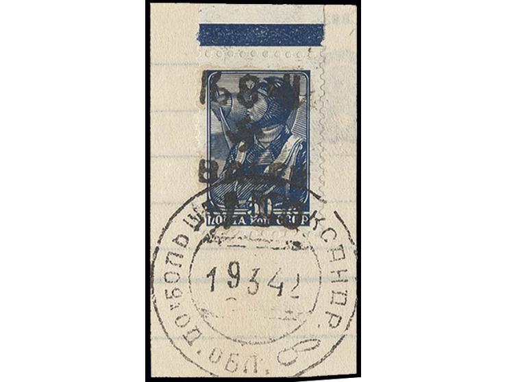 1.50 Rbl. auf 30 K. mit sauberem Stempel "ALEXANDERSTADT 19 3 42" auf Briefstück, Kabinett, Fotoattest Zirath BPP