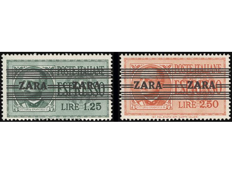 Eilmarken 1,25 - 2,50 L. mit Aufdruck in Type III, postfrisch, Kabinett, unsigniert, Fotoattest Brunel BPP