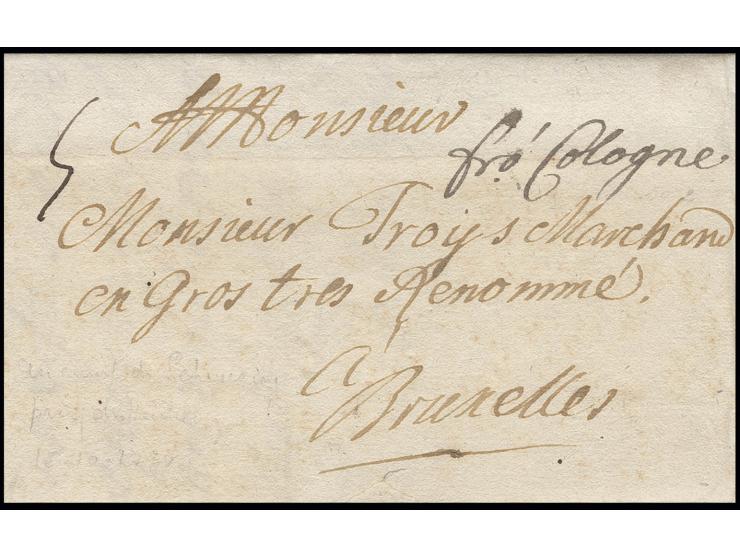 FELDPOST: POLNISCHER ERBFOLGEKRIEG: 1734, kpl. Brief, datiert "au camp de Schwezing près de Heydelberg le 15 obre 1734" nach 