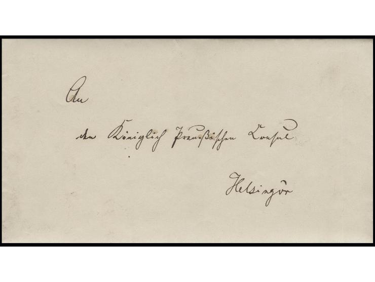 Preußische Marine: 1857, Marine-Brief von Bord der Segelfregatte "Thetis" an den preußischen Konsul in Helsingör (Dänemark) m