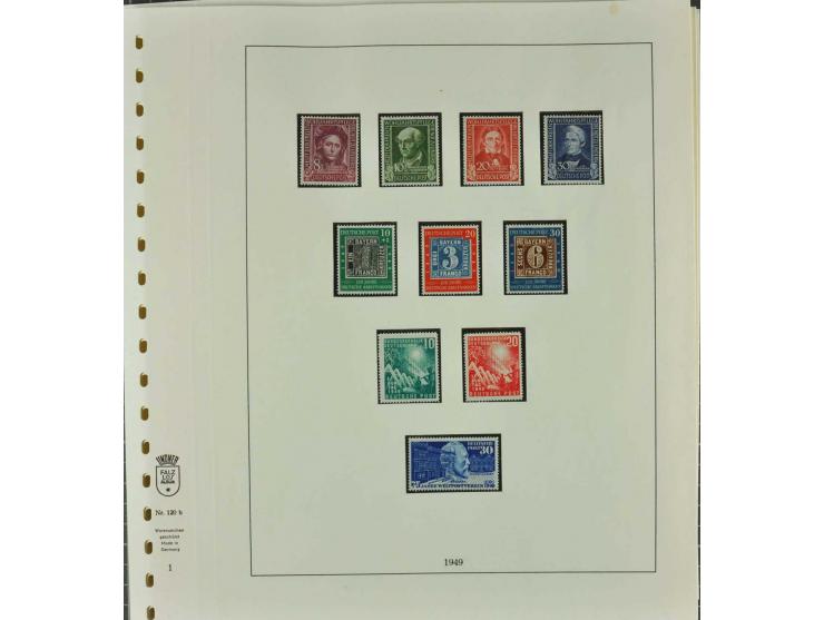 1949/2000 postfrische, ungebrauchte und gestempelte Partie, dabei Posthorn postfrisch sign. Schlegel BPP sowie einmal ungebra