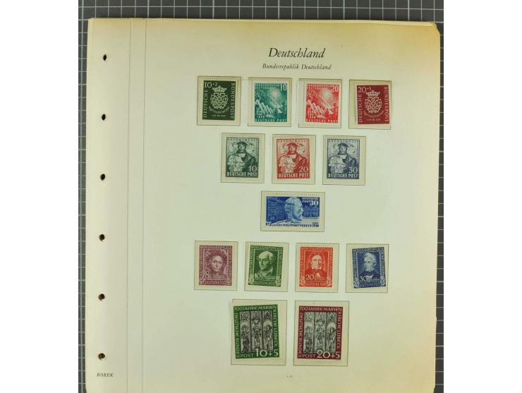 1949/2000 postfrische, ungebrauchte und gestempelte Partie, dabei Posthorn postfrisch sign. Schlegel BPP sowie einmal ungebra