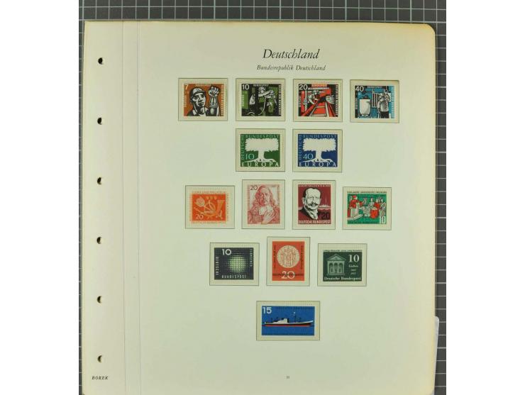 1949/2000 postfrische, ungebrauchte und gestempelte Partie, dabei Posthorn postfrisch sign. Schlegel BPP sowie einmal ungebra