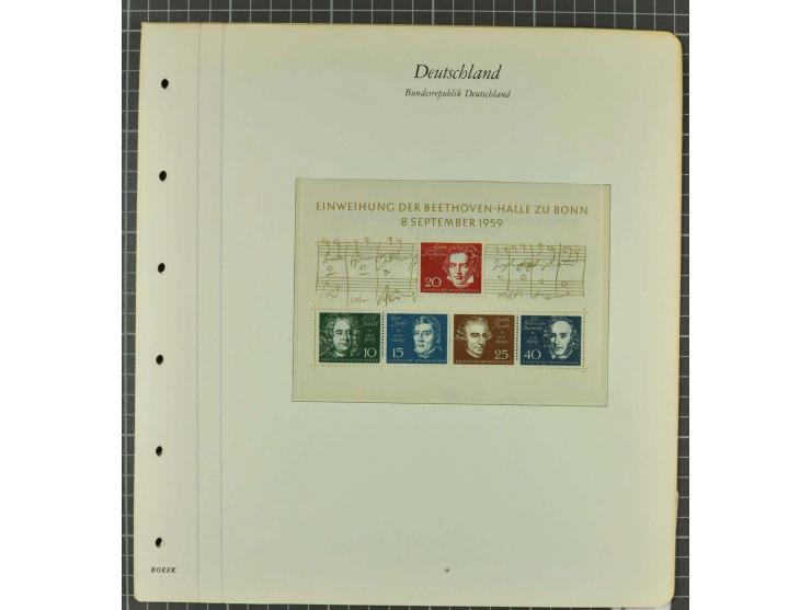 1949/2000 postfrische, ungebrauchte und gestempelte Partie, dabei Posthorn postfrisch sign. Schlegel BPP sowie einmal ungebra