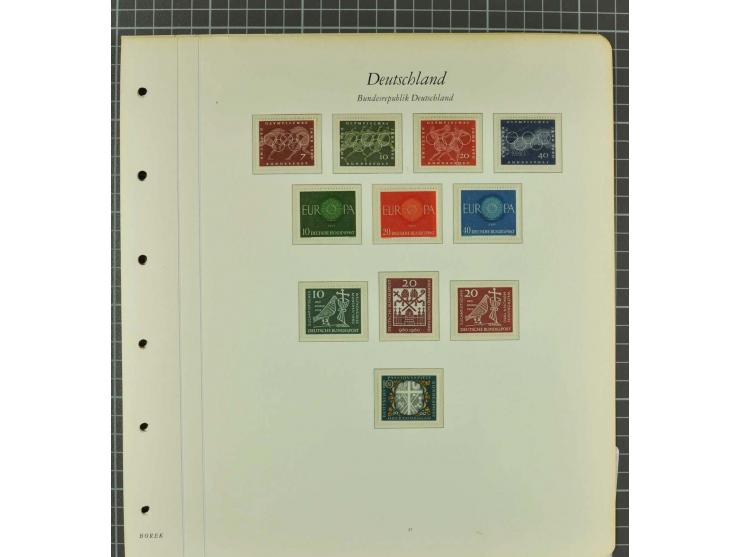 1949/2000 postfrische, ungebrauchte und gestempelte Partie, dabei Posthorn postfrisch sign. Schlegel BPP sowie einmal ungebra