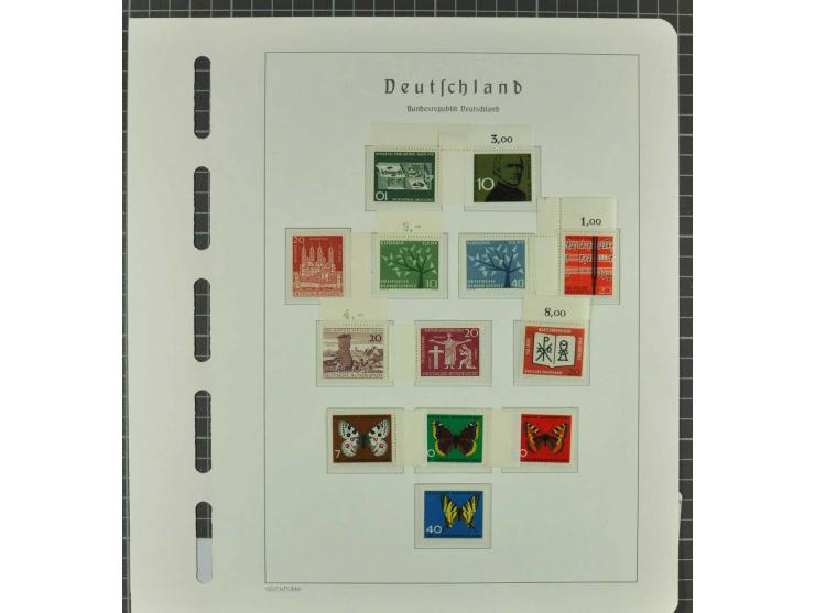 1949/2000 postfrische, ungebrauchte und gestempelte Partie, dabei Posthorn postfrisch sign. Schlegel BPP sowie einmal ungebra