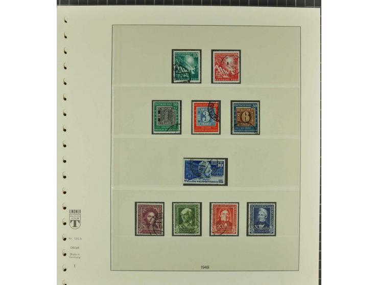 1949/2000 postfrische, ungebrauchte und gestempelte Partie, dabei Posthorn postfrisch sign. Schlegel BPP sowie einmal ungebra