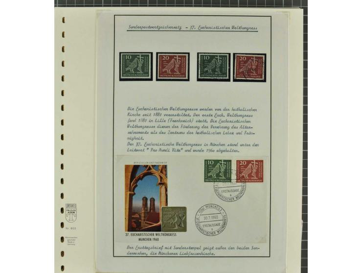 1949/2000 postfrische, ungebrauchte und gestempelte Partie, dabei Posthorn postfrisch sign. Schlegel BPP sowie einmal ungebra