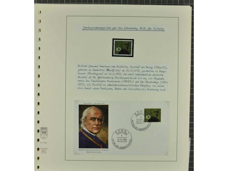 1949/2000 postfrische, ungebrauchte und gestempelte Partie, dabei Posthorn postfrisch sign. Schlegel BPP sowie einmal ungebra