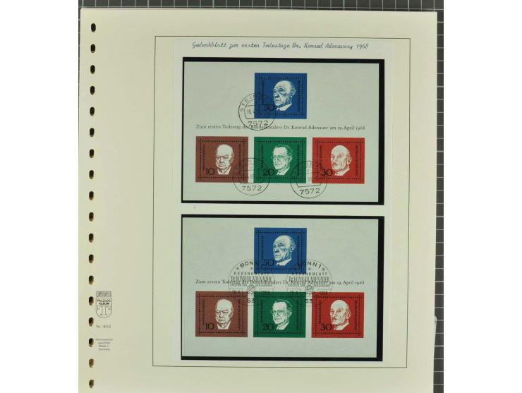 1949/2000 postfrische, ungebrauchte und gestempelte Partie, dabei Posthorn postfrisch sign. Schlegel BPP sowie einmal ungebra