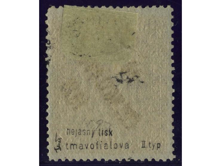 10 kr. brownish-violet, unused, perforation slightly irregular, still fine, sign. Benes