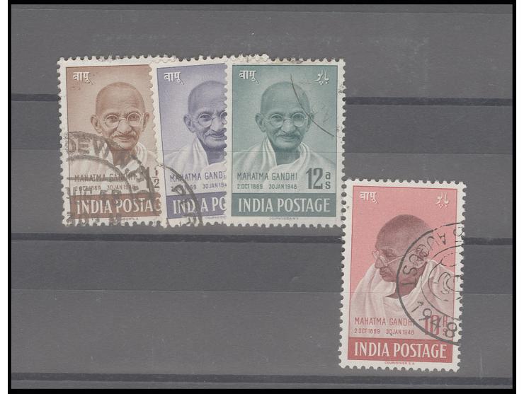 1½ a.-10 r., used, fine
