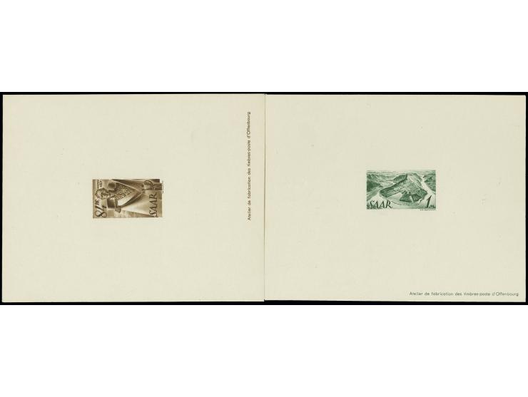 1947, Freimarken 2 Pfg.-1 M. komplett als Ministerblocks, 2 Pfg. gering unfrisch, sonst sehr schöne Erhaltung; eine außerorde