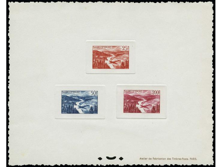 25-200 Fr. als epreuve collective, sehr selten, Fotoattest Hoffmann BPP (Mi.1700,-)
