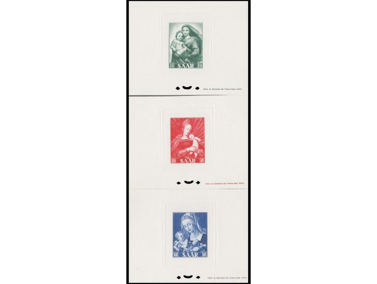 1954, Marianisches Jahr 5-15 Fr. als Ministerblocks (Mi.600,-)
