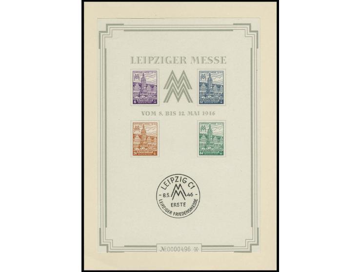 Messe-Großblock im Umschlag, postfrisch wie verausgabt (Mi. 500,-)