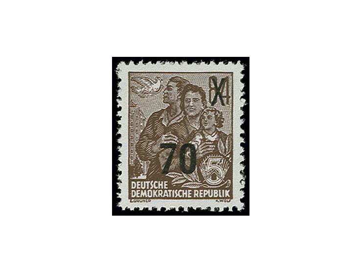 1954, 70 auf 84 Pfg., amtlicher Nachdruck ohne aufgedruckten Klischee-Stempel, sign. und Fotoattest Weigelt (1971) (Mi. 350,-