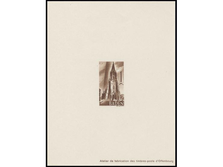 1947,1. Ausgabe 2 Pfg.-1 M. komplett als Ministerblocks (Mi. 2000,-)
