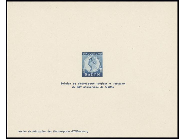 Goethe 10-30 Pfg. als Ministerblocks (Mi. 450,-)