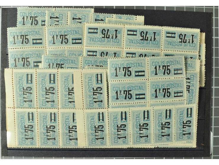 1930/55 (ca.), meist postfrische Partie mit ungezähnten Werten und Abarten, oft in Bogenteilen, dabei auch Mutterland