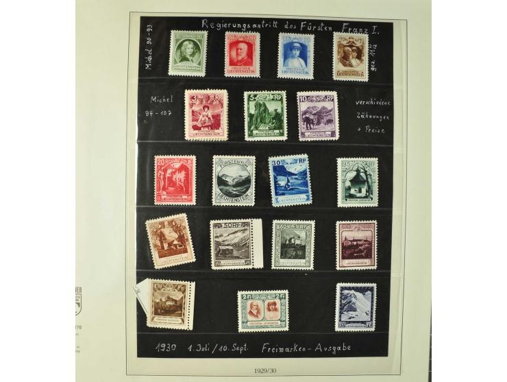 1904/87 postfrische und ungebrauchte Sammlung überwiegend kpl., dabei viele bessere Anfangswerte sowie Block 1 postfrisch und