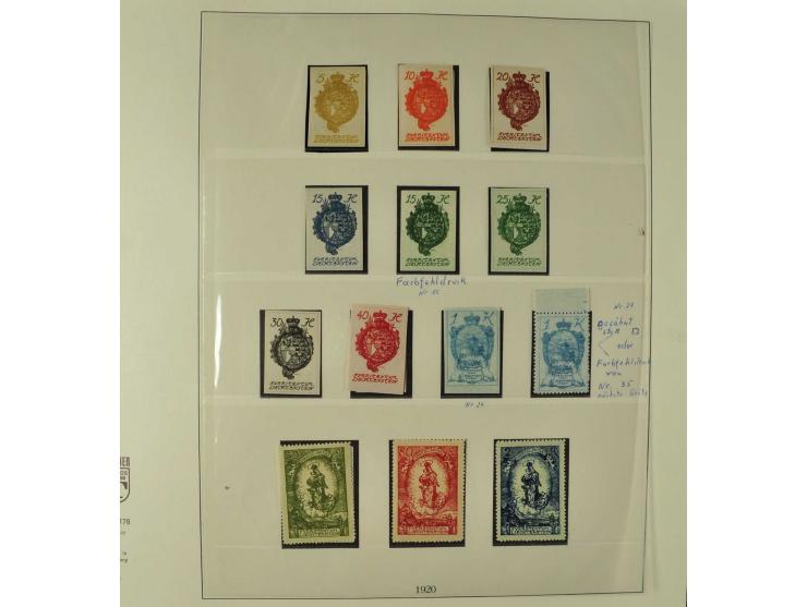 1904/87 postfrische und ungebrauchte Sammlung überwiegend kpl., dabei viele bessere Anfangswerte sowie Block 1 postfrisch und