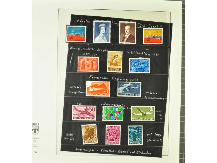 1904/87 postfrische und ungebrauchte Sammlung überwiegend kpl., dabei viele bessere Anfangswerte sowie Block 1 postfrisch und