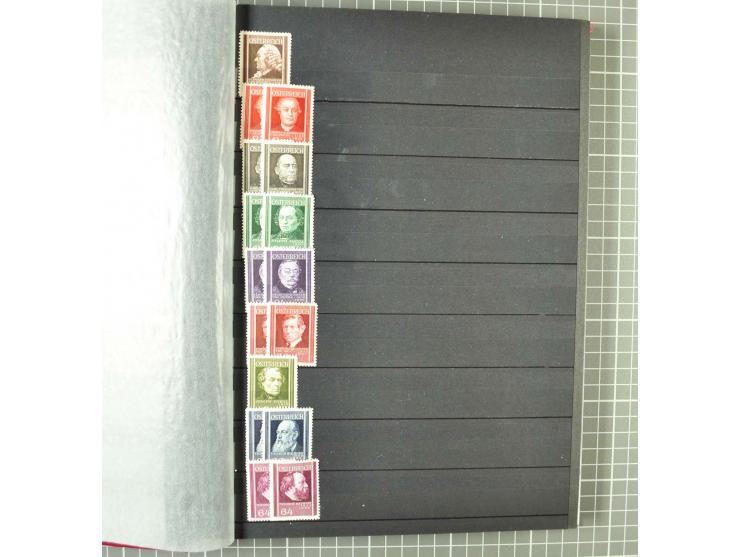 1850/1956, postfrischer, ungebrauchter und gestempelter Bestand mit u.a. Mi.-Nr. 161-77, 518-23, 530-43 (2), 555 (4), 556, 58