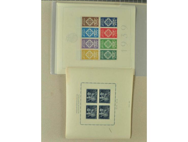 1940/46, ungebrauchte und postfrische Partie ex Bl.1-11, teils Randfehler, insgesamt 169 Stück