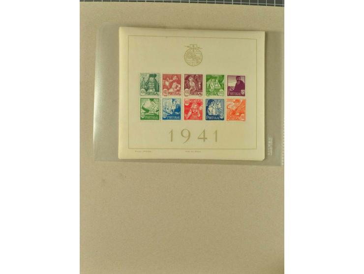 1940/46, ungebrauchte und postfrische Partie ex Bl.1-11, teils Randfehler, insgesamt 169 Stück