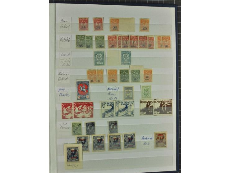 KAUKASISCHE STAATEN: Armenien, Aserbaidschan, Transkaukasien, Georgien und Batum, interessante Sammlung mit vielen Werten, am