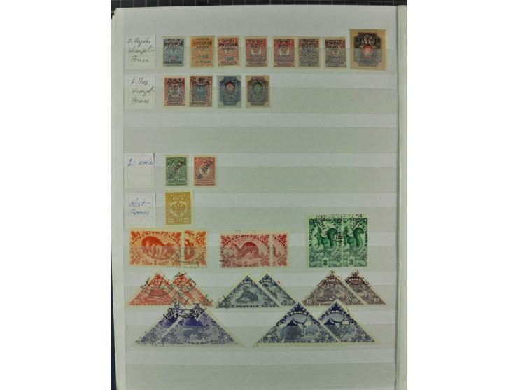 KAUKASISCHE STAATEN: Armenien, Aserbaidschan, Transkaukasien, Georgien und Batum, interessante Sammlung mit vielen Werten, am