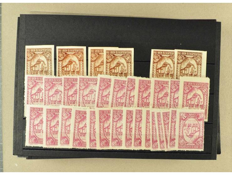 1930/95 (ca.), postfrische und ungebrauchte Partie, dabei Abarten und Lokalausgaben