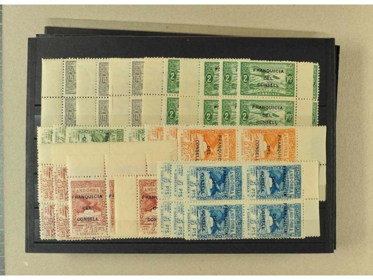 1930/95 (ca.), postfrische und ungebrauchte Partie, dabei Abarten und Lokalausgaben