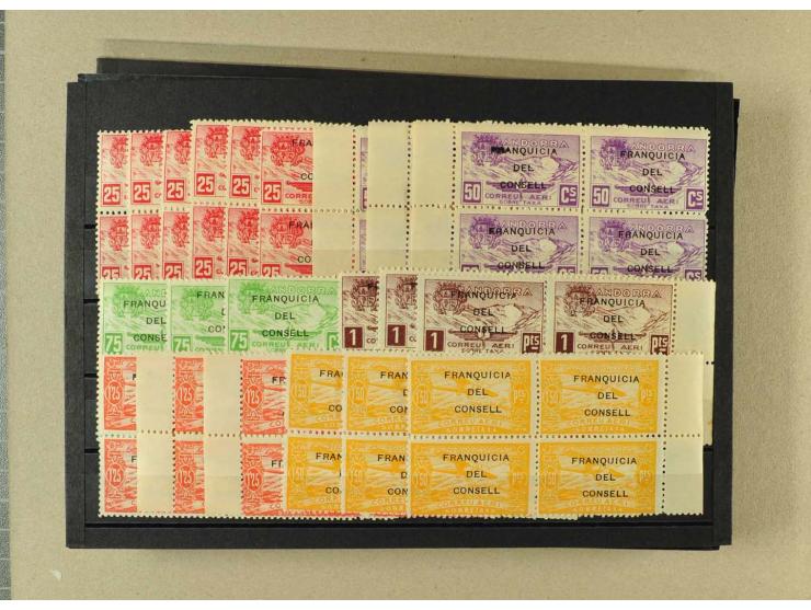 1930/95 (ca.), postfrische und ungebrauchte Partie, dabei Abarten und Lokalausgaben