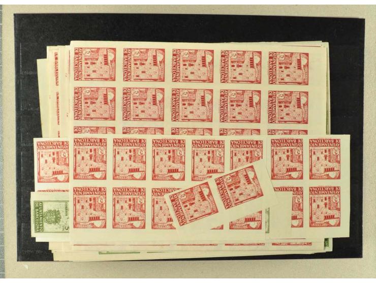 1930/95 (ca.), postfrische und ungebrauchte Partie, dabei Abarten und Lokalausgaben