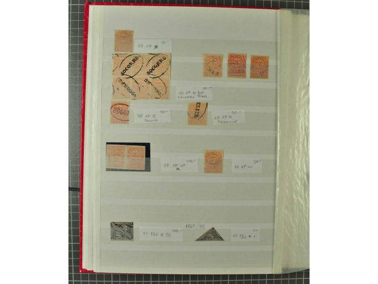 1859/2002, ungebrauchte und gestempelte, später auch postfrische umfangreiche Sammlung in zwei großen Kartons; dabei viele be