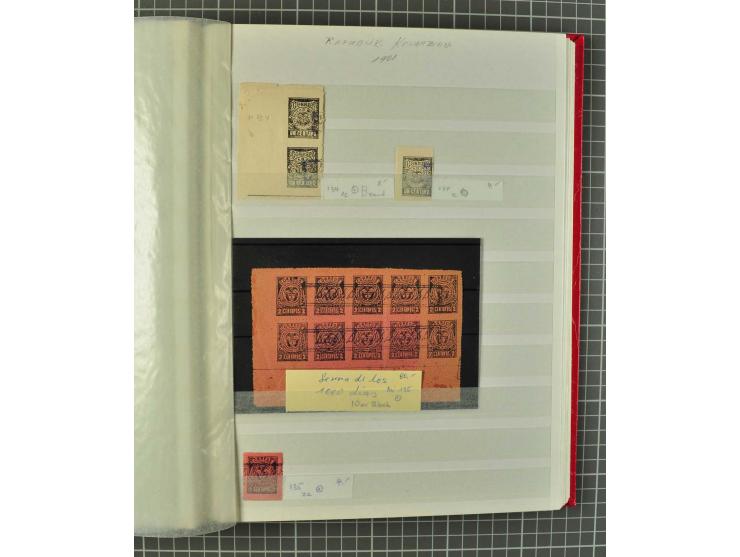 1859/2002, ungebrauchte und gestempelte, später auch postfrische umfangreiche Sammlung in zwei großen Kartons; dabei viele be