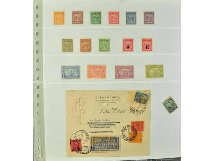 1920/29, Sammlung Scadta und Ausgaben der CCNA, ungebraucht, postfrisch, gestempelt und auf Brief, dabei reichhaltig die Kons