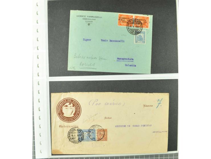 1920/29, Sammlung Scadta und Ausgaben der CCNA, ungebraucht, postfrisch, gestempelt und auf Brief, dabei reichhaltig die Kons