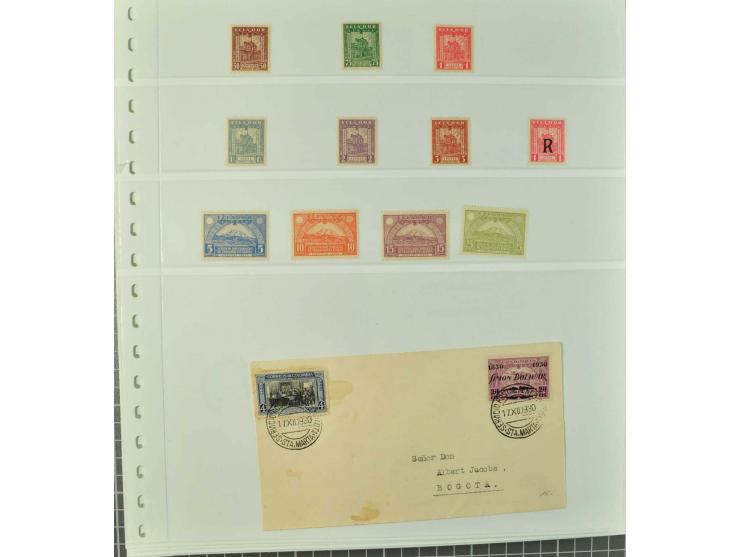 1920/29, Sammlung Scadta und Ausgaben der CCNA, ungebraucht, postfrisch, gestempelt und auf Brief, dabei reichhaltig die Kons