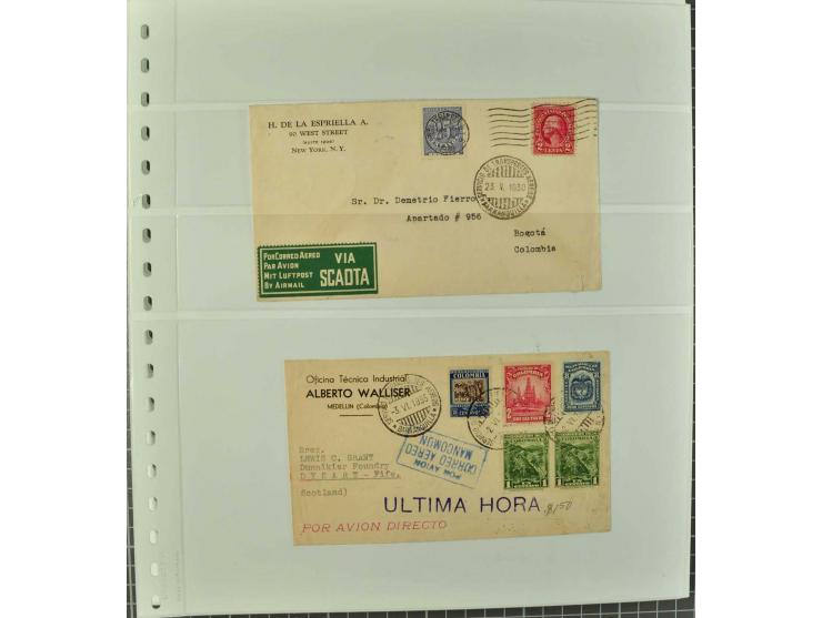 1920/29, Sammlung Scadta und Ausgaben der CCNA, ungebraucht, postfrisch, gestempelt und auf Brief, dabei reichhaltig die Kons
