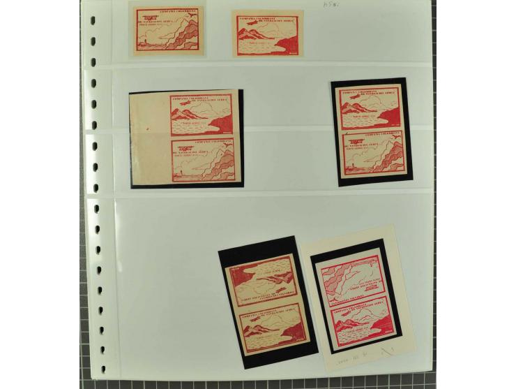 1920/29, Sammlung Scadta und Ausgaben der CCNA, ungebraucht, postfrisch, gestempelt und auf Brief, dabei reichhaltig die Kons