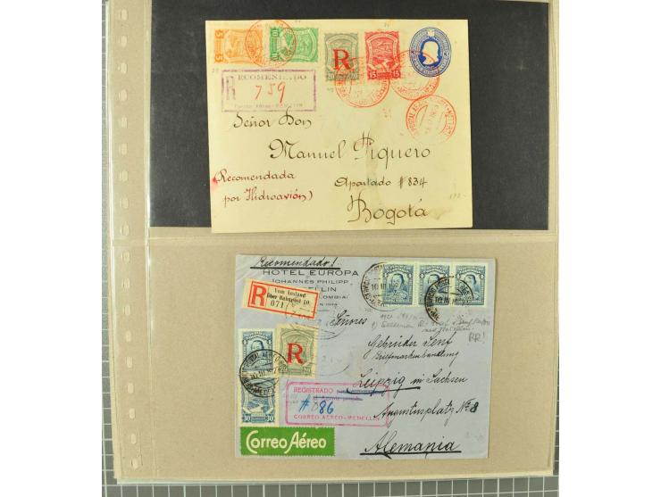 1920/29, Sammlung Scadta und Ausgaben der CCNA, ungebraucht, postfrisch, gestempelt und auf Brief, dabei reichhaltig die Kons
